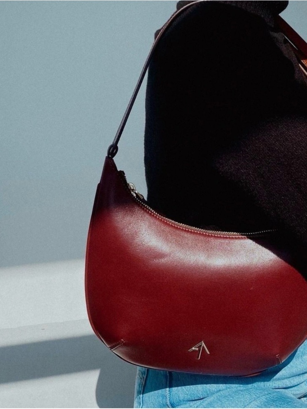 Manu Atelier Mini Hobo Bag